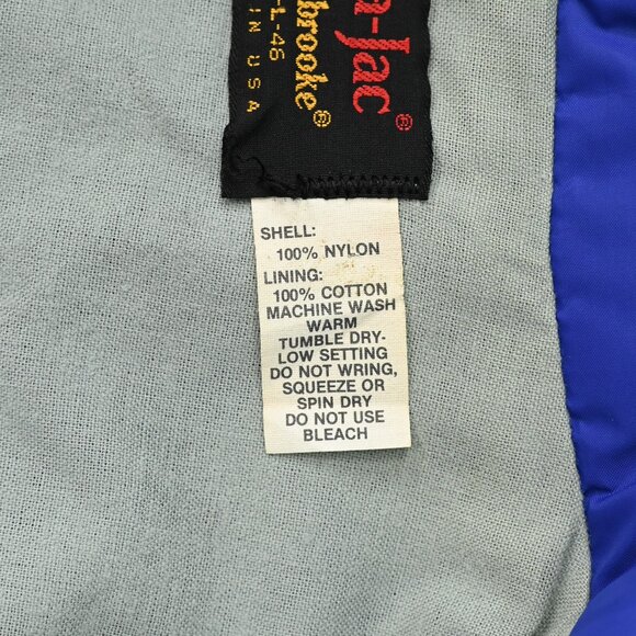 Men's Vintage Pla-Jac by Dunbrooke Blue Snap Button Jacket - L - Picture 5 of 8